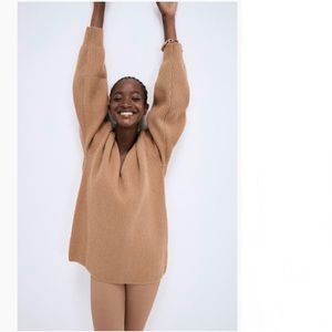 H&M Oversized Rib-Knit Wool Pullover Sweater Medium NWOT